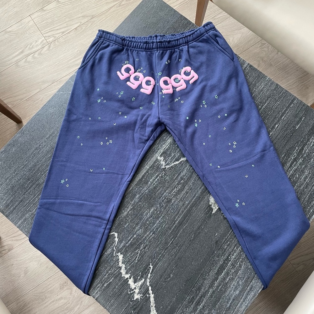 Spider Worldwide Angel Number Navy Sweatpants